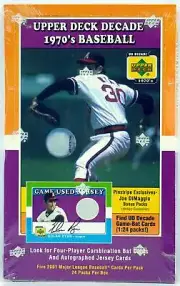 2001 Upper Deck Decade Of The 70's Baseball Hobby Box