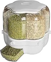 Hogvinnatil Kitchen Storage Container, Rice Storage Container, Sealed Food Canister, Grain Dispenser, Large Opening Design, Flour Container for Rice Brown Sugar Powder Sugar to Sugar
