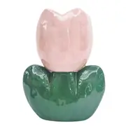 Urban Tulip Flower Vase Pink 21cm Decorative Home Kitchen/Lounge Decor