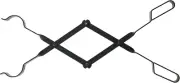 RC Log Tongs Fireplace Poker Wood Tongs, Fireplace Tools Campfire Accessories Fi