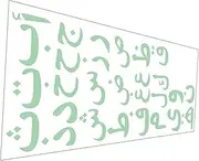 GREENADSCAPE 1 Sheet Luminous Wall Sticker Alphabet Wall Decals Alphabet Dark Letters Glow Wallpaper Nursery Decoration Stickers & Posters PVC