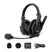 XTALK Xmax Wireless Intercom Headset, Dual Ear Communication Headsets 500m/16...