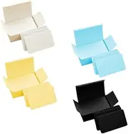 COHEALI 4 DIY Memo Cards Blank Message for Notes for Students Travelers Office Workers Teachers Lightweight Easy to Carry Random Color