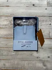 NWT Steve Madden BLOVEY Card Case Crossbody Bag Chain Strap Blue