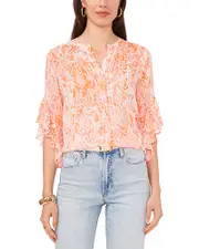 Vince Camuto Pintucked Top