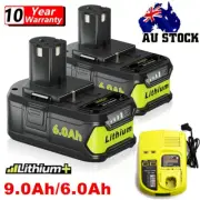 18V 9.0Ah 6.0Ah P108 Lithium Battery For RYOBI ONE PLUS P104 P107/ P117 Charger