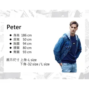 Lee 絨毛內裡牛仔外套 復刻版 男 黑 101+ LL190295898