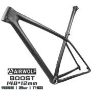 AIRWOLF 960g XC MTB Carbon Fiber Frame 29er Boost Bike Bicycle Frameset 148mmBSA