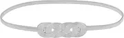 [Giantree] Women Metal Skinny Belt, Women Belt for Dress Elastic Belt Stretch Dress Belt Fashion Design Elegant for Women Girls