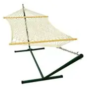 Algoma 12 ft. Steel Stand and 11 ft. Rope Hammock Combination
