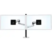 Ergotron Desk Mount for Monitor - Polished Aluminum - Height Adjustable - 2 Display(s) Supported - 101.6 cm (40")
