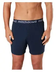 [Mitch Dowd] Bamboo Loose Knit Boxer Short in Navy