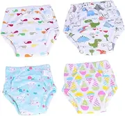 KOMBIUDA Reusable Baby Training Pants 6 Layer Gauze Potty Training Pants Infant Diapers Comfortable Breathable Size Xl