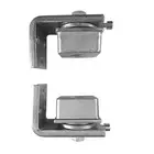 Steel Swing Gate Hinge Punch In 50x50 Ball Bearing Adjustable Brackets Set 300KG