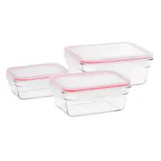 Glasslock 3 Piece Oven Safe Glass Container Set