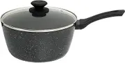 Stone Chef Forged Saucepan with Lid Cookware Kitchen