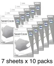 Unicharm Cho-kaiteki Mask Smart Color Type ash gray Regular 7 x 10