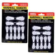 Ozoffer 2 Sets Hard wall Hooks Large Small Hanger for Picture Photo Frame Mirror