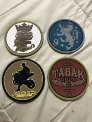 DREW ESTATE CIGARS Silicone Coasters 4 pack with holder (BRAND NEW)