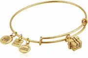 alex and ani Gold Present bracelet usa made