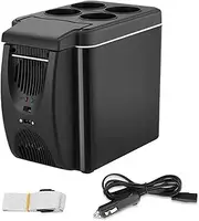 Electric Car Refrigerator Mini Freezer Car Freezer Cooler And Warmer Electric Fridge Portable Icebox Travel Refrigerator(Red)