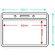 TA-015 證件套 (10入/包) 平口橫式 90*80 適用於 識別證 名片 名牌套 出入套 出席套