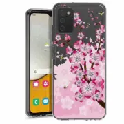 For Samsung Galaxy A03s A02s TPU Case Cover+Glass(Cherry and Bees)