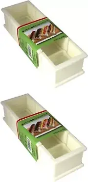2 Pack Japanese Plastic Oshizushi Press Sushi Box Mold Maker S-3254x2