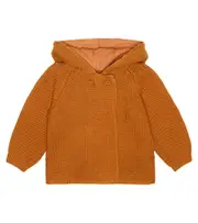 [Stella McCartney Kids] Stella McCartney Kids Baby Fox cotton and wool cardigan M 24 brown