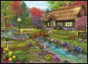 Chart Needlework Crafts - Counted Cross Stitch Patterns - Welcome Home Valley