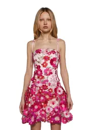 [Dolls Kill] Floral Dreams Mini Dress - Light Pink (Fairfax)