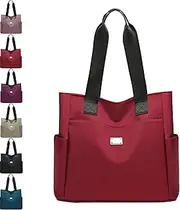 [Generic] Zcjeaneviln Bag Waterproof, Large Capacity Water Repellent Multi Pocket Nylon Shoulder Bag, Oxford Cloth Tote Bags, Safety Travel Bags