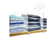STORFEX Multifunctional Clear Closet Shelf Dividers Set - 4PCS