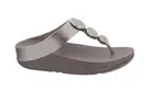 FitFlop Halo Bead-Circle Metallic Toe-Post Sandals Light Beige