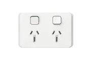 Clipsal Iconic Double Powerpoint 15A | 3025/15-VW