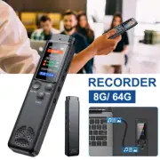 Mini Digital Voice Activated Recorder 64GB Audio Recording Device MP3 Player AU