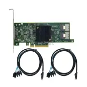 9207-8i 6GB HBA Card IT Mode Host Bus Adapter (for LSI) SAS2308 Chip + Cables
