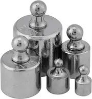 Chrome Adjustment Scale Weight Set - 5pcs 1g 2g 5g 10 G 20 G Gram - Stable and Corrosion Resistant to Industrial Measurement of Fine Production of Fine Production