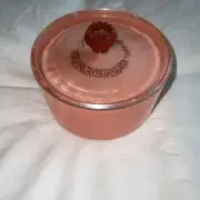 Vintage Lady Catherine Dusting Powder Box, Puff And Unopened Powder Pink