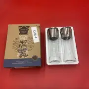 HOME EC Original Salt and Pepper Grinder Set - Adjustable Sea Salt Grinder & ...