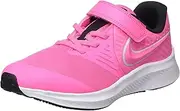[Nike] Unisex Kids Star Runner 2 (PSV) Running Shoe, Pink Glow/Photon Dust-Black-White