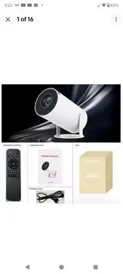 4k Mini Projector Hy300 720p Wifi6 Bluetooth BT5.0 Cinema Portable Home Theater