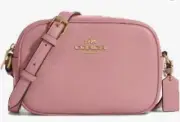 NEW Authentic COACH Mini JAMIE CA069 Pebbled Leather Camera Crossbody True Pink