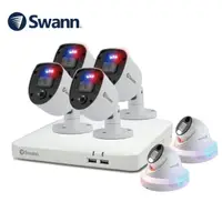 在飛比找momo購物網優惠-【Swann】8路DVR+4+2FHD半球型監控組