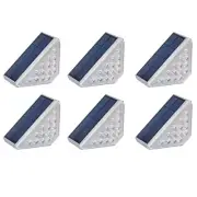 6Pack Solar Step Lights for Outside , Outdoor Deck Steps Lights, Triangle7856
