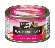 12 cans of CLOVER LEAF Flaked light Tuna Spicy Thai Chili 85g each Canada