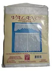 Vintage American Crafts White Lace Window Valance 16”x60” Apple Pear Cherry New