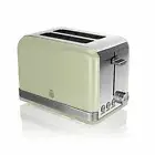 Swan ST19010GN 2-Slice Retro Toaster, 815 W, Green
