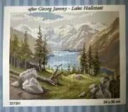 Printed needlepoint tapestry Canvas Only Orchidea 24x30 cm Hallstatt 3315