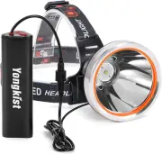 Coon Hunting Light Powerful Headlight Super Bright Headlamp Rechargeable LED Spo